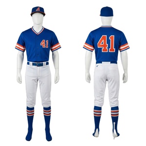 Tenues de baseball personnalisées légères, respirantes, imprimées et à séchage rapide, 100 % polyester, pour les équipes et les clubs - Product Image 1