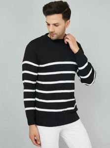Men's Stylish <b>Cable</b> Pattern Knitwear Comfortable Everyday Winter Knit Sweater On Sale Price By Supplier - Product Image 3