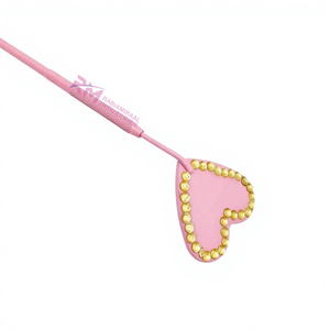 Pink Heart Shape Handheld <b>Mirror</b> With Gold Stone And Diamond Grip Handle Single Side Used <b>Makeup</b> <b>Mirror</b> Powder Coated Color - Product Image 5