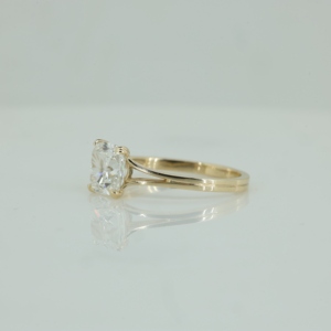 925 Sterling Silver GRA VVS Moissanite Toi Et Moi Ring Mossonite Diamond Engagement Ring Women - Product Image 3