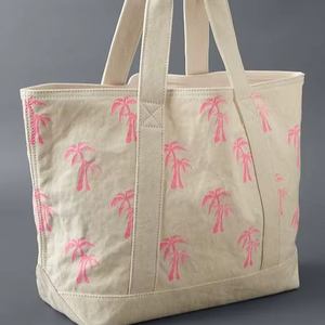 Sac fourre-tout en toile multi-usages, sac de courses réutilisable en coton pour l'épicerie, l'emballage de détail - Product Image 1