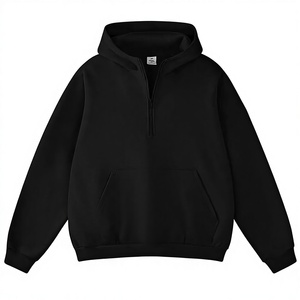 Sweat à capuche zippé pour homme, 400 g/m², en molleton de coton et polyester, teint uni, coupe classique, avec logo personnalisé, marque privée, vêtements d'hiver, Pakistan - Product Image 1