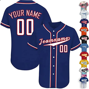 Vente en gros de maillots de baseball personnalisés avec impression personnalisée de logos, maillots de baseball, vêtements de sport, maillots de baseball pour hommes - Product Image 6