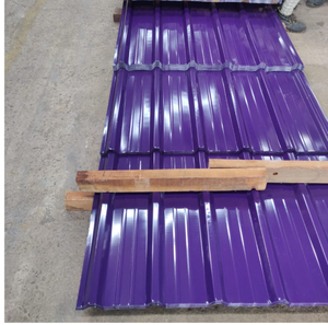 แผ่นหลังคาเหล็กเคลือบสี ASTM PPGI รีดเย็น สีน้ำเงินขาว ความแข็งแรง 350/550 MPA ปรับแต่งความยาวได้สำหรับงานก่อสร้าง - Product Image 3