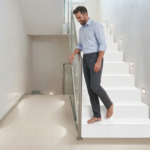 Abordable Antidérapant Mat Glacé Vitrifié Corps Complet Porcelaine Marchepied Riser Carreaux 300x1200mm Gris Escalier - Product Image 1