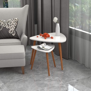 Best Quality Handcrafted Oval Shape Side <b>Table</b> with <b>White</b> Finished for Living Room Bedside Coffee <b>Table</b> - Product Image 1