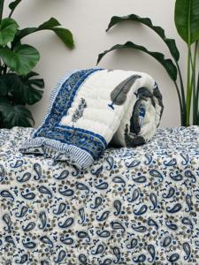 Cotton Block Printed Quilts handcrafted textile <b>bedding</b> for home decor comfort gifting <b>patchwork</b> and wholesale supply - Product Image 4