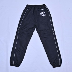 Pantalones Deportivos Negros para Hombre con Logotipo de Diseño Personalizado, Cintura Elástica con Cordón, Franja Lateral, Pantalones Casuales de Peso Medio para Otoño, para Hombre y Mujer - Product Image 2