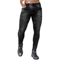 Vente en gros de jeans à jambes larges pour hommes, patchwork ample et de niche avec bords rugueux et trous, pantalon en denim droit