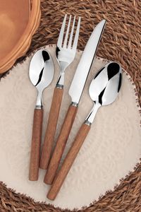 Modern Royal Design Stainless Steel Cutlery Set Spoon Fork <b>Knife</b> Reusable Dishwasher <b>Safe</b> BPA Free Party Dining Tableware - Product Image 4