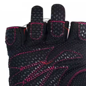 Professional Gym Weight Lifting <b>Gloves</b> Leather Breathable Non-Slip Half Finger Lace-<b>Up</b> Custom Colors High Quality Wholesale - Product Image 6