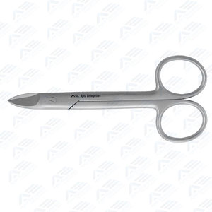 Stainless Steel Curved <b>Saw</b> Edge Scissors Crown Dental Surgical Instruments Best Quality Crown Bee Scissors 120mm Manual <b>Power</b> - Product Image 3