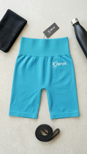 กางเกงขาสั้นออกกำลังกายเอวสูงสำหรับผู้หญิง ระบายอากาศได้ดี สไตล์สตรีทแวร์ เหมาะสำหรับโยคะ ฟิตเนส ยกกระชับสะโพก - Product Image 6