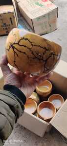Premium Cracked Effect Resin Bowls Handmade Carved Dishwasher Safe Decorative Serving Bowls for Home Decor <b>Table</b> Display Gifting - Product Image 2