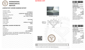 IGI Certified Lab Grown Diamond Excellent Round Cut Wholesale <b>Small</b> Size 0.49 Ct D IF Clarity Lab Diamond For Jewelry Making - Product Image 3