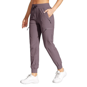 Pantalones Cargo para Mujer, Cintura Alta, Corte Holgado, Múltiples Bolsillos, Estilo Casual, Cómodos para Uso Diario - Product Image 1