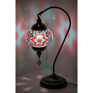 Handcrafted <b>Brass</b> Moroccan <b>Lantern</b> with Crystal - Wholesale Decorative Lighting - Product Image 4