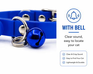 Silicone Cat <b>Collar</b> OEM ODM Custom Logo Waterproof Adjustable Kitten <b>Collar</b> with Bell Direct Manufacturer - Product Image 4