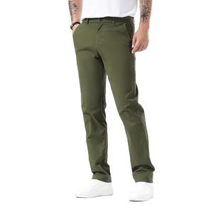 Chinos para hombre sin arrugas con ajuste delgado de algodón transpirable y cintura flexible, ropa informal y formal, Pantalones chinos para hombre - Product Image 1