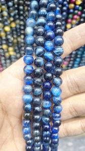 Cuentas de Ojo de Tigre Teñidas Naturalmente al por Mayor |   Cuentas Redondas de Piedras Preciosas de 6 mm, 8 mm y 10 mm |   Cuentas de Piedras Curativas Coloridas al por Mayor para Joyería - Product Image 3