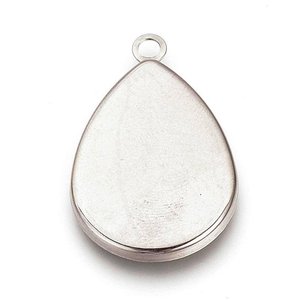Connecteurs personnalisables en argent 925, forme poire, cabochon, composants de bijoux DIY, breloques, Coszcalt Exports, modèle Mould Bag - Product Image 4