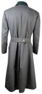 <b>Men's</b> Wool <b>Greatcoat</b> Waterproof Breathable Winter Style WW2 Reproduction German M36 Gabardine General Great Coats - Product Image 3