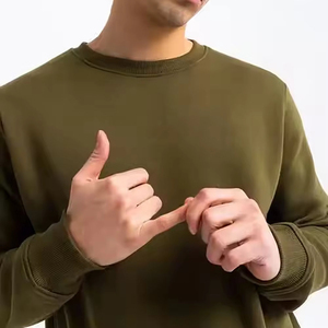 Ensemble de survêtement blanc uni à col rond et pantalon à cordon de serrage pour homme – Idéal pour la course, la gym, l'hiver et le style décontracté urbain - Product Image 5