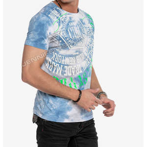 T-shirt Homme Nouvelle Collection Été Tendance Marque Tie-Dye 100% Coton Tricoté Écologique Couleur Unie Manches Courtes Coupe Classique Vente en Gros - Product Image 5