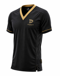 Vêtement d'arts martiaux unisexe à manches courtes et col en V, haut d'uniforme de karaté, chemise d'entraînement de taekwondo, vente en gros - Product Image 3