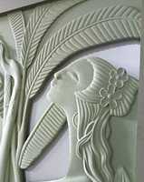 Panneau mural 3D contemporain HDHMR en MDF 25 mm, motif décoratif gravé haute densité, couleur personnalisée, fait main, fonctionnel
