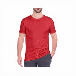 T-shirt col rond en coton 100% tissé, couleurs unies, coupe classique, respirant, qualité supérieure, avec logo et étiquettes personnalisés - Product Image 2