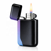 Briquet électronique LED coupe-vent rechargeable USB Type C avec allumage de cigarette sécurisé – Vente en gros usine