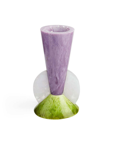 Vase de table haut en résine au design moderne, petit pot de fleurs fait main, écologique, couleur/taille personnalisables, illumine la maison - Product Image 2