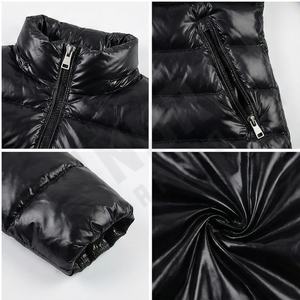 Veste matelassée unisexe de haute qualité, tendance, brillante, écologique, imperméable, réversible, moto, motard, devant - Product Image 4