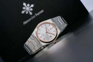 Alexander Ferros 5052D/02 Montres pour hommes automatiques, sportives, résistantes à l'eau, 38 mm, acier inoxydable, rondes, bleu clair - Product Image 2
