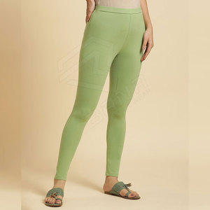 <b>Women's</b> High Waist Summer Fleece <b>Leggings</b> Breathable Anti-Bacterial Spandex Yoga Pants with Logo for Gym Use - Product Image 4