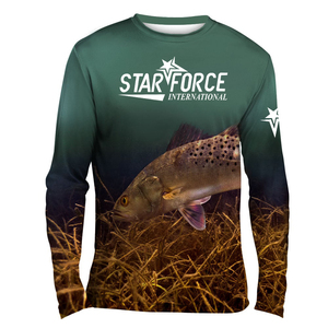 เสื้อยืดตกปลาแขนสั้นแบบแห้งเร็ว น้ำหนักเบา กันน้ำ UPF 50+ สำหรับทุกเพศ พิมพ์ลาย UV ระบายอากาศได้ดี - Product Image 1