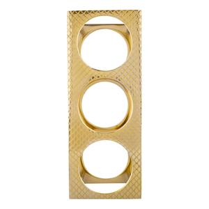 Porte-bouteilles à vin vertical de table en métal finition or moderne, porte-bouteilles à vin contemporain - Product Image 5