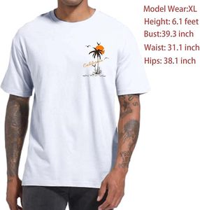 เสื้อยืดพิมพ์ลายกราฟิกสำหรับผู้ชาย ผ้าฝ้ายผสมเนื้อนุ่ม คอกลม แขนสั้น สวมใส่สบาย สไตล์ลำลองทันสมัย ระบายอากาศได้ดี - Product Image 5