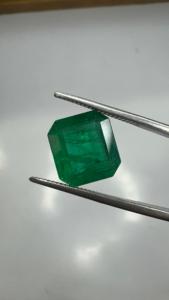 4.27 Ct Natural Zambian Emerald Square Octagon Cut Loose Green Gemstone Faceted Precious Stone for Ring Pendant Necklace Jewelry - Product Image 3
