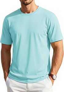 NEXT GARMENTS T-shirts pour hommes coupe classique UPF 80+ à manches courtes col rond doux légers décontractés basiques pour l'été - Product Image 4