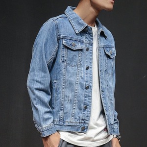 High Quality <b>Custom</b> <b>Denim</b> <b>Jacket</b> Stand Collar Winter Season High Street Style Wholesale Cotton Jeans Coating <b>Denim</b> <b>Jacket</b> - Product Image 2