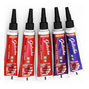 เฮนน่าเพ้นท์เล็บธรรมชาติแท้ โกเลชา สีฟ้า สีม่วง สีแดงเลือดหมู สีเขียว หลอดเฮนน่า 10-12 กรัมต่อหลอด ปลอดภัยต่อผิวหนัง ใช้สำหรับตกแต่งเล็บ - Product Image 1