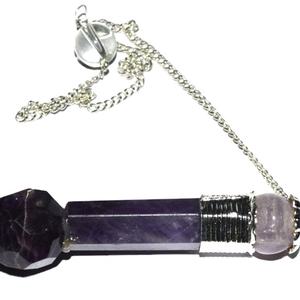 Venta al por mayor de péndulos curativos de amatista natural - Product Image 1
