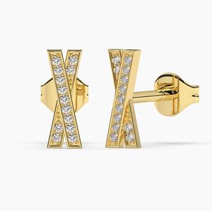 Trendy 14KT Gold IGI Certified Lab <b>Diamond</b> <b>Dangle</b> <b>Earrings</b> Women's Luxury Engagement Wedding Anniversary Fashion Jewelry - Product Image 1