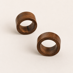 Handcrafted Eco-Friendly Natural Wood Napkin Ring Holder Modern Dining Table Decoration for <b>Wedding</b> Restaurant & Home Use - Product Image 2