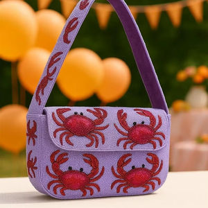 Bolso de Cuentas Hecho a Mano para Mujer, Personalizado, de Forma Alargada, con Cierre Abierto, Exportado de la India - Product Image 1