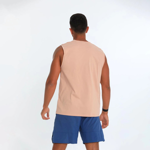 Camiseta sin mangas premium para hombre, cuello redondo, color liso, tejido informal, para gimnasio, deportes, transpirable, ¡la más vendida! - Product Image 2