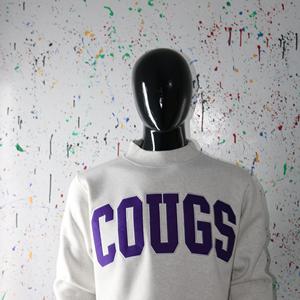 Sudadera COOUGS ASH GREY con Cuello Alto, 100% PURPLE, Apliques Bordados, Cuello Ancho, URBAN PRODUCTIONS - Product Image 6