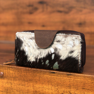 Portefeuilles en Cuir de Fourrure Métallique Véritable Faits à la Main, Vente à Chaud, Multi Usages, Embrayages Élégants Vintage Uniques pour les Usages Quotidiens - Product Image 2